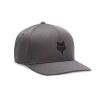 FOX Head Tech Flexfit Hat, Steel Grey