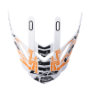 LS2 MX437 PEAK GLITCH WHITE BLACK ORANGE