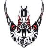 LS2 MX470 PEAK VOODOO BLACK WHITE RED