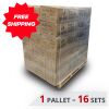 PALLET OF SHARK STEEL PLOW 59" (150cm) WITH ADAPTERS 16 SETS