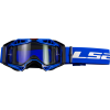 LS2 AURA ENDURO SERIES GOGGLE BLACK BLUE WITH CLEAR VISOR
