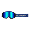 LS2 CHARGER PRO GOGGLE BLUE WITH IRIDIUM VISOR