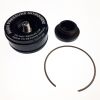 Reservoir End Cap Assembly:(1.834 Bora)Al6061, Black Ano II, Laser Etch Warning, Threaded