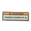 LABEL, REAR CARRIER