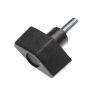 KNOB, PLASTIC-BLK