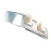 FRONT LEFT TRIM COVER (TWO HOLE USED FOR  ASSEMBLE REAR RACK )  (SILVER)
