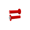 ODI GRIPS Half-Waffle V2.1 ATV MX Grip 125mm Bright Red/Silver