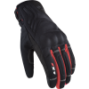 LS2 JET 2 MAN GLOVES BLACK RED