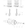 Crankshaft rod and piston AT10.