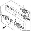 FRONT LEFT DRIVE AXLE （FOR 4WD）