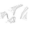 Widened mudguard
