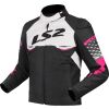 LS2 APEX LADY JACKET BLACK WHITE PINK