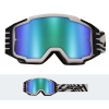 LS2 CHARGER PRO GOGGLE WHITE WITH IRIDIUM VISOR