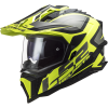LS2 MX701 EXPLORER ALTER MATT BLACK H-V YELLOW