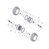 WHEEL REAR (RIM WITH LOCK RING, TIRE 26X11-14)