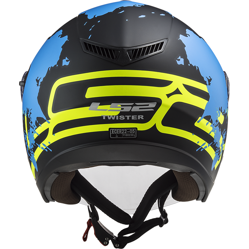 LS2 OF573 TWISTER II XOVER MATT BLACK BLUE XS | www.aspshop.eu