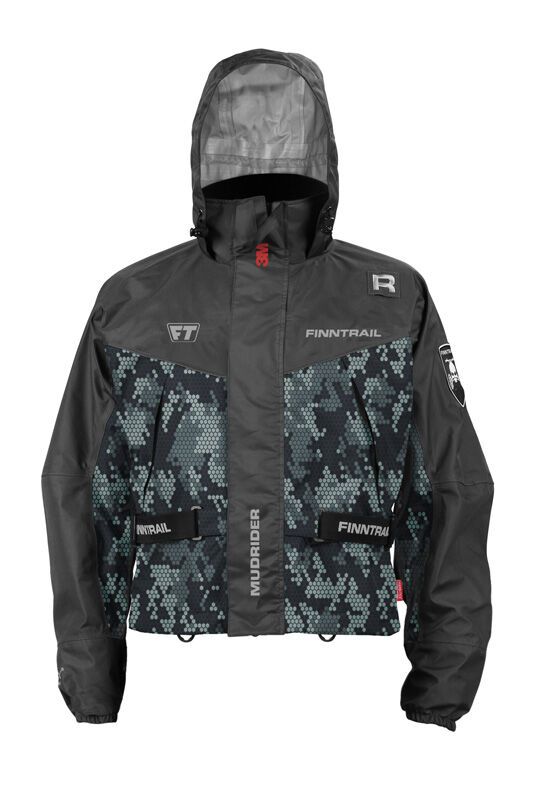 Waterproof Jacket Finntrail Mudrider CamoGrey XL