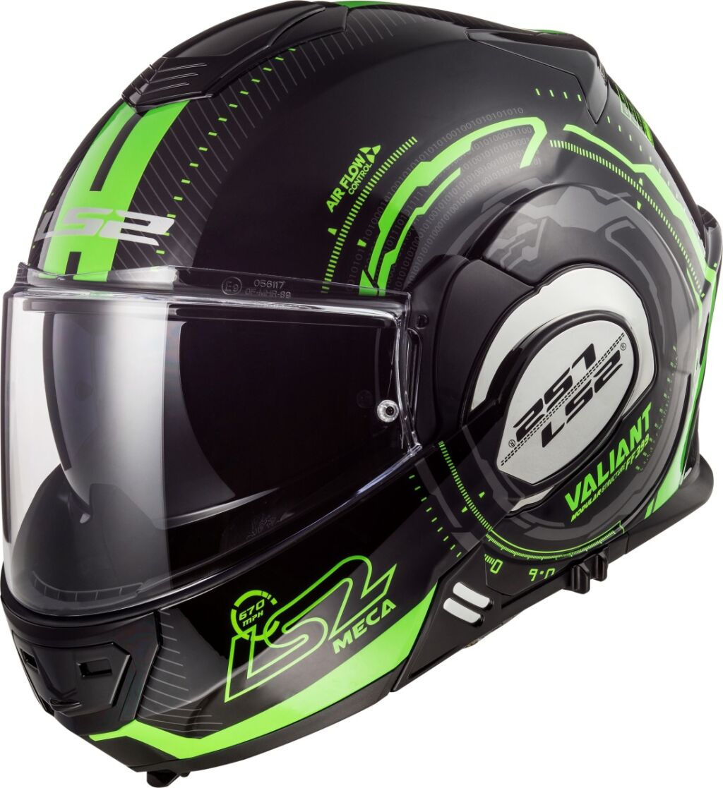 LS2 FF399 Valiant Solid Flip Up Modular Motorcycle Motorbike Full Face Helmet 