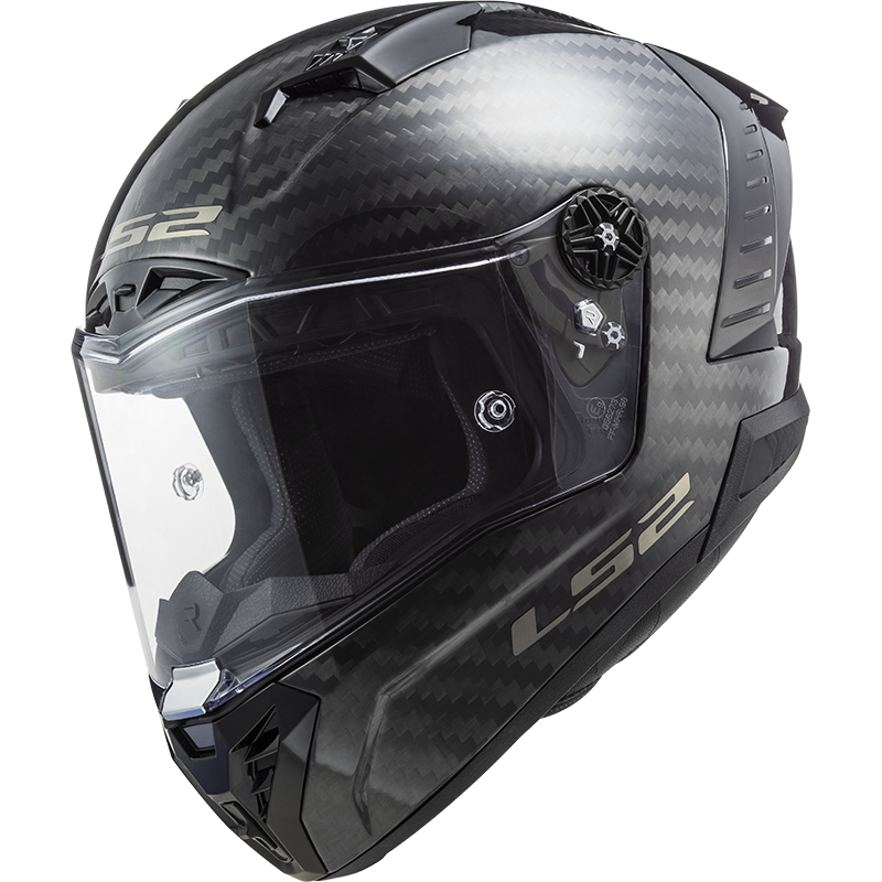 LS2 FF327 Challenger Motorcycle Crash Helmet Gloss Black Matt Black Titanium