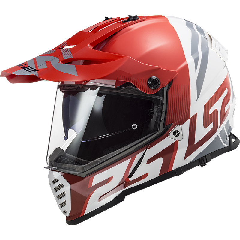 LS2 MX436 PIONEER EVO EVOLVE RED WHITE XS | www.aspshop.eu