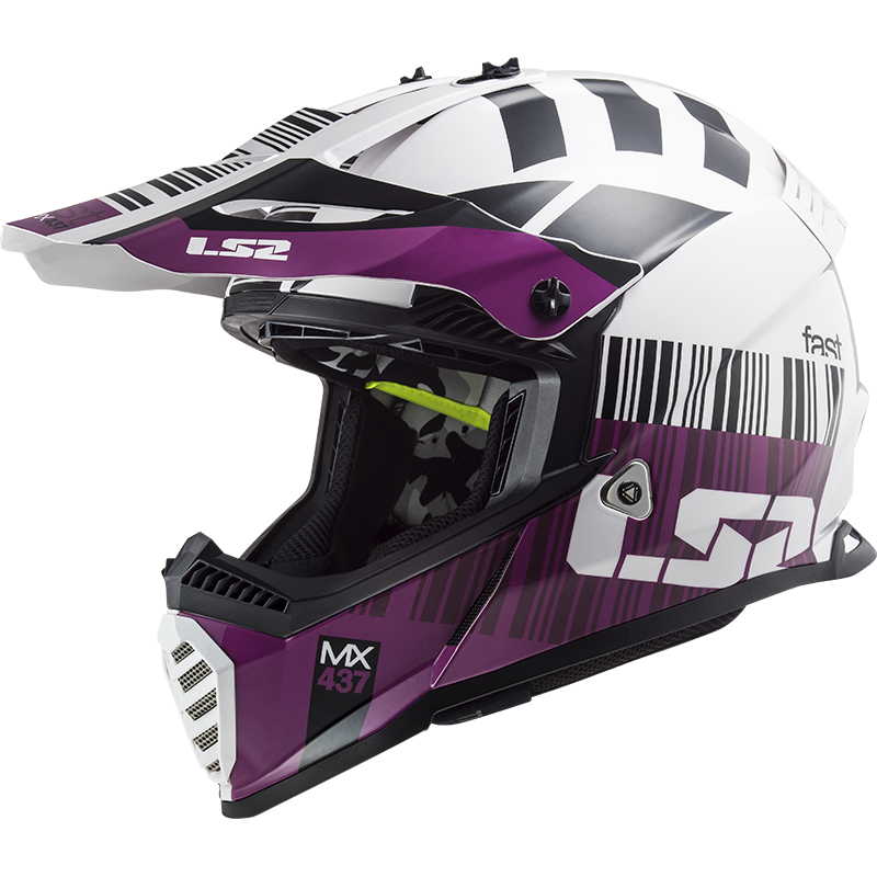 LS2 MX437 Motocross Fast Evo Xcode Helmet Off Road ATV Motorcross Graphic Lid