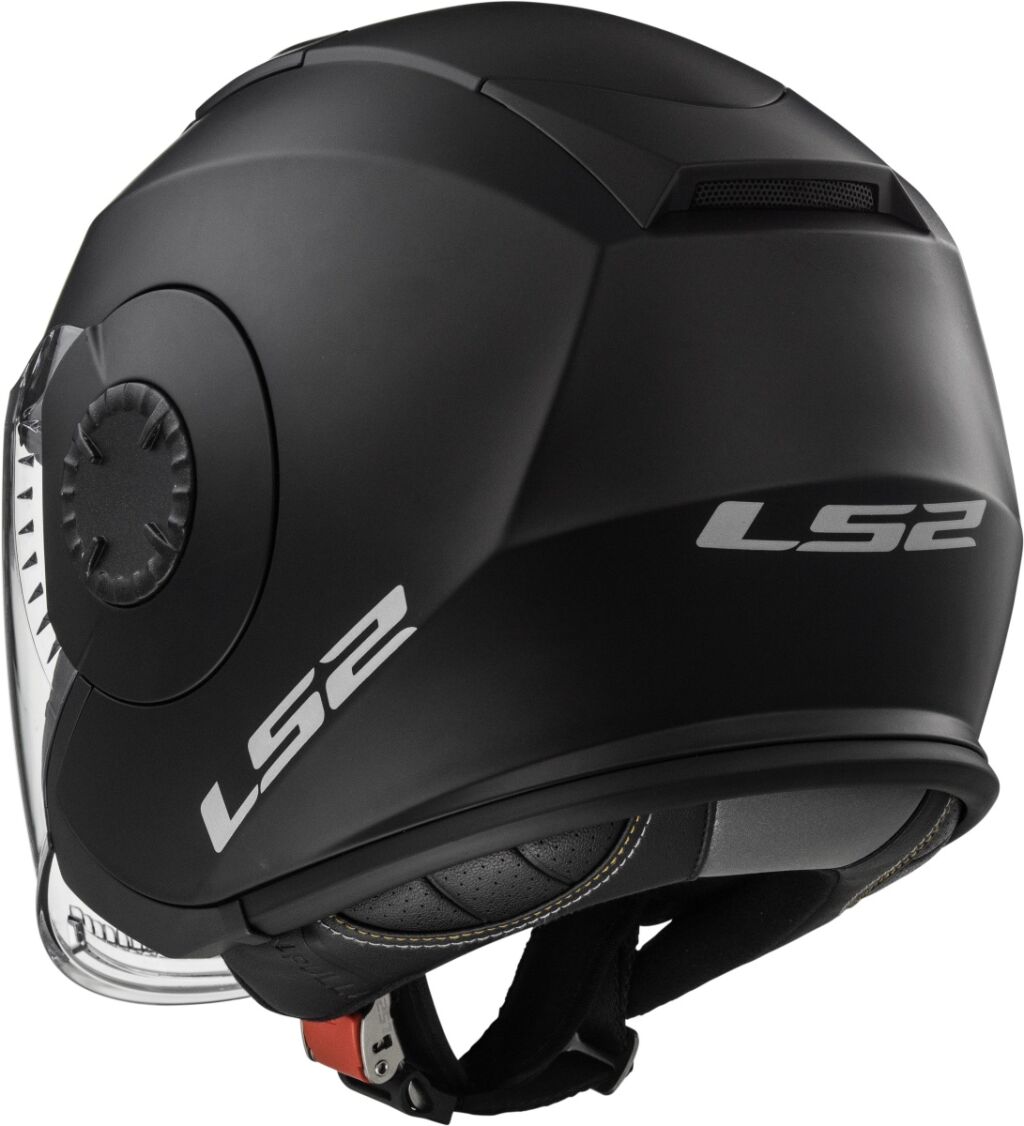 2021 LS2 OF570 Verso Single Mono Matt Black Schwarz Motorrad Helm Jethelm
