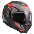 LS2 FF910 ADVANT II GLIDE BLACK GREY RED XL