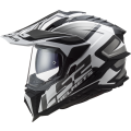LS2 MX701 EXPLORER ALTER MATT BLACK WHITE-06 XXL