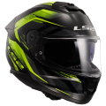 LS2 FF808 STREAM II FURY BLACK H-V YELLOW-06 L