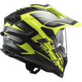 LS2 MX701 EXPLORER ALTER MATT BLACK H-V YELLOW XL