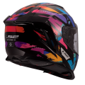LS2 FF818 STORM III KAOS BLACK PURPLE BLUE L