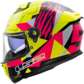 LS2 FF808 STREAM II TIGER H-V YELLOW PINK-06 XXL