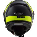 LS2 FF324 METRO EVO RAPID Matt Black Gloss Yellow, FOG FIGHTER (PINLOCK) XS