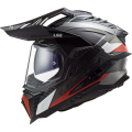LS2 MX701 EXPLORER C FRONTIER G.TITANIUM RED XL