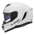 LS2 FF818 STORM III SOLID GLOSS WHITE L