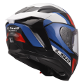 LS2 FF817 CHALLENGER II VIPER WHITE BLUE RED XS