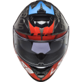 LS2 FF800 STORM SPRINTER BLACK RED TITANIUM L