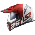 LS2 MX436 PIONEER EVO EVOLVE RED WHITE XXS
