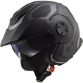 LS2 OF570 VERSO MARKER MATT BLACK TITANIUM XS