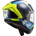 LS2 FF805 THUNDER C RACING1 GL.BLUE H-V YELLOW