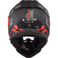 LS2 MX436 Pioneer EVO ADVENTURER Matt Black Red XS