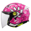 LS2 OF622 FUNNY II PAWS PINK M