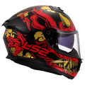 LS2 FF808 STREAM II DRAKO BLACK RED-06 XXS