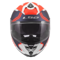 LS2 FF817 CHALLENGER II TITAN WHITE BLUE RED 3XL