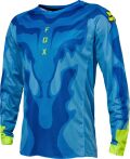 FOX Airline Exo Jersey  - M, Blue/Yellow MX23