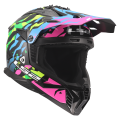 LS2 MX708 FAST II GROTESK BLUE PINK GREEN-06 M