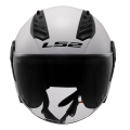 LS2 OF616 AIRFLOW II SOLID GLOSS WHITE-06 S