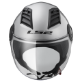 LS2 OF562 AIRFLOW GLOSS SILVER LONG XS