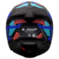LS2 FF808 STREAM II MIKA BLACK BLUE-06 XL