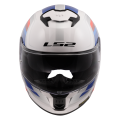 LS2 FF808 STREAM II VINTAGE WHITE BLUE RED-06 L